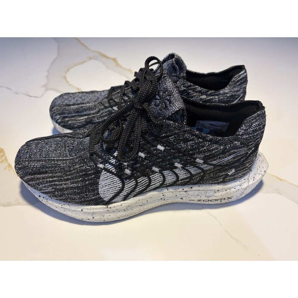 Nike ZoomX Invincible Run Flyknit Black White Running Shoes Men's 9.5